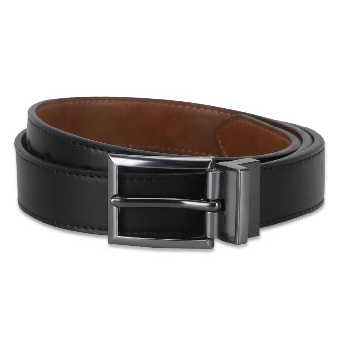 totes® Mens Reversible PU Belt Black Extra Image 1